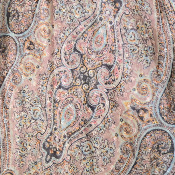 Boho Bell Sleeve Paisley Romper Festival Goodnight Macaroon Size Small Small - Picture 9 of 15